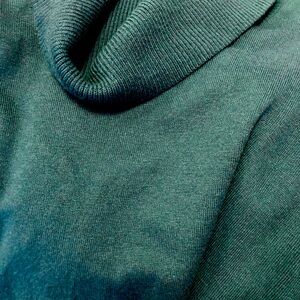 LOFT Dark Green Cowl Neck Sweater size L